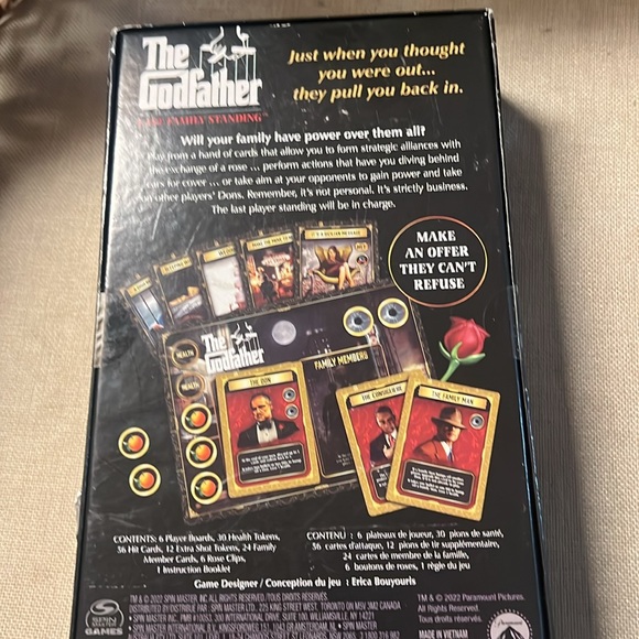 New Godfather Last Family Standing Game NWB Unique - Picture 2 of 2